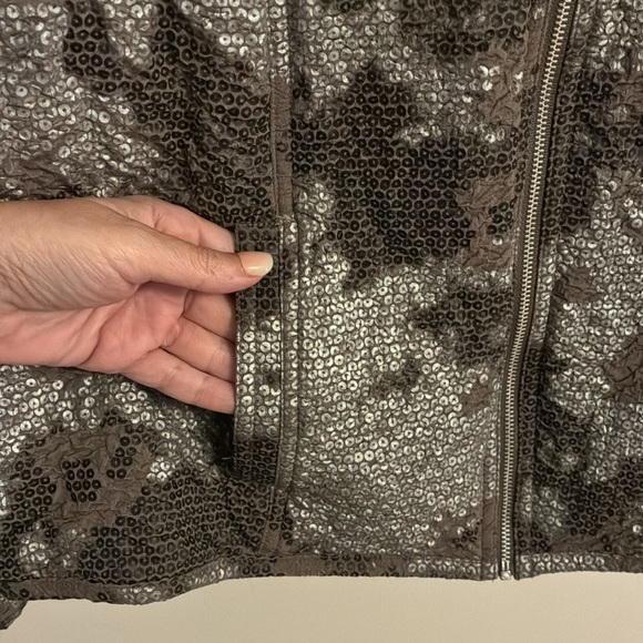 Ruby Rd. Faux Sequin Camo Lightweight Jacket - Picture 3 of 6